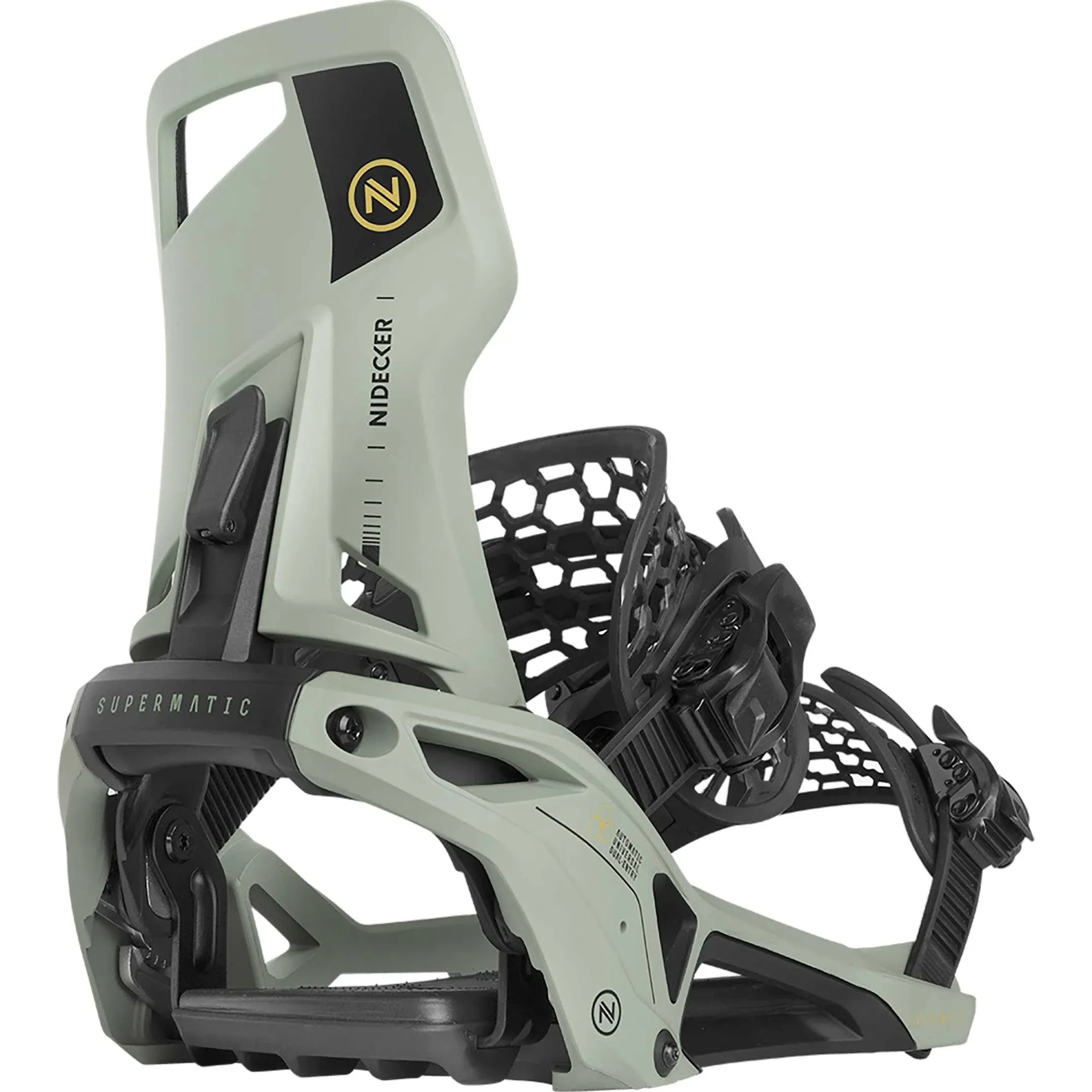 Nidecker Supermatic Snowboard Bindings Black / M