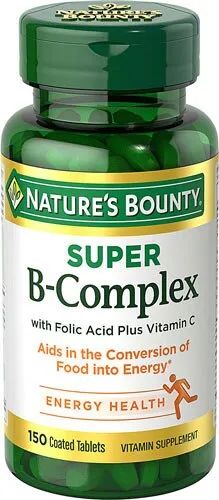 Natures Bounty B-Complex, Time Released, Coated Tablets - 125 tablets