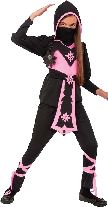 Rubie's Child's Pink Crystal Ninja Costume, Medium