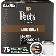 Peet's Coffee Major Dickason's Blend, Dark Roast (75 K-Cups)