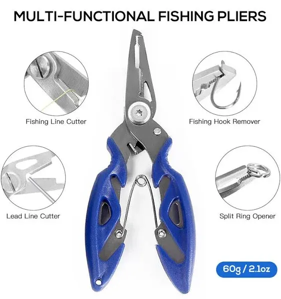 263pcs Fishing Accessories Set with Tackle Box Including Plier Jig Hooks J5T1