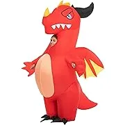 Spooktacular Creations Inflatable Red Dragon- Child 7-10yrs old