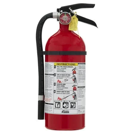 Kidde Pro 210 Fire Extinguisher, 2-A, 10-B:C, 4 lb