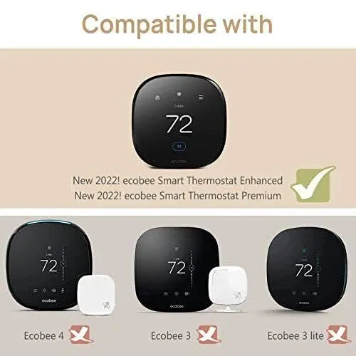 Wall Plate For 2022 Ecobee Smart Thermostat Premium & 2022 Ecobee