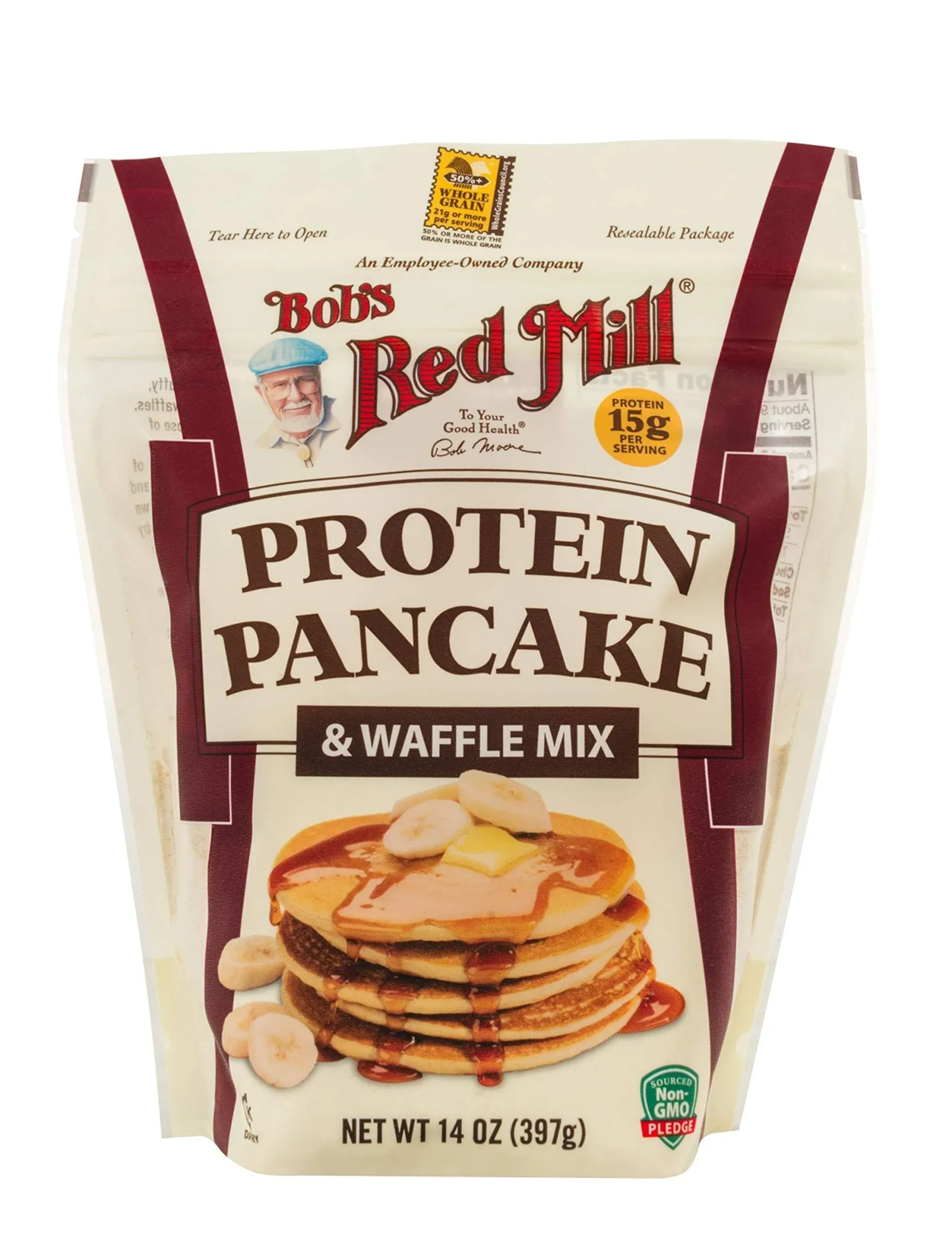 BOBS RED MILL PANCAKE WAFLE MIX PROTEIN - 14 OZ