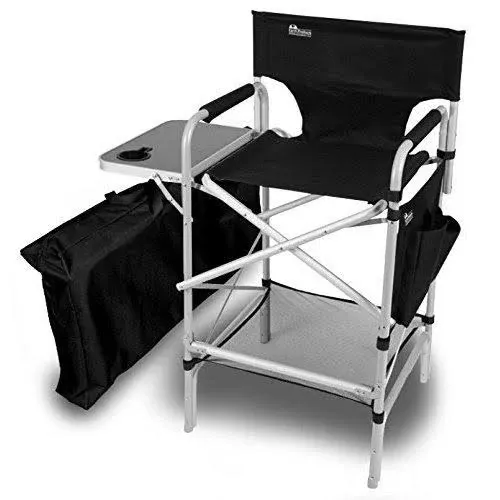 Earth Executive VIP Tall Directors Chair w/Side Table and Carry Bag