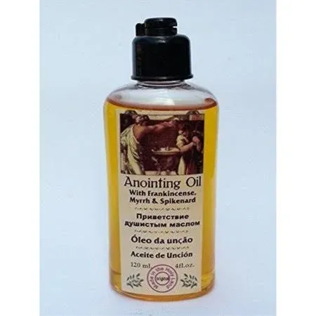 Anointing Oil with Frankincense Myrrh and Spikenard 120ml by Jerusalem Anoint...