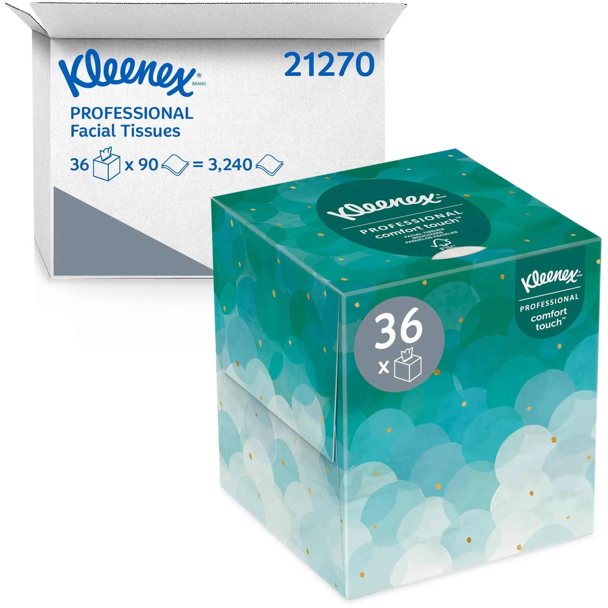 Kleenex Boutique 2-Ply Facial Tissue, 36/Case