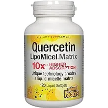 Natural Factors, Quercetin LipoMicel Matrix, 120 Liquid Softgels