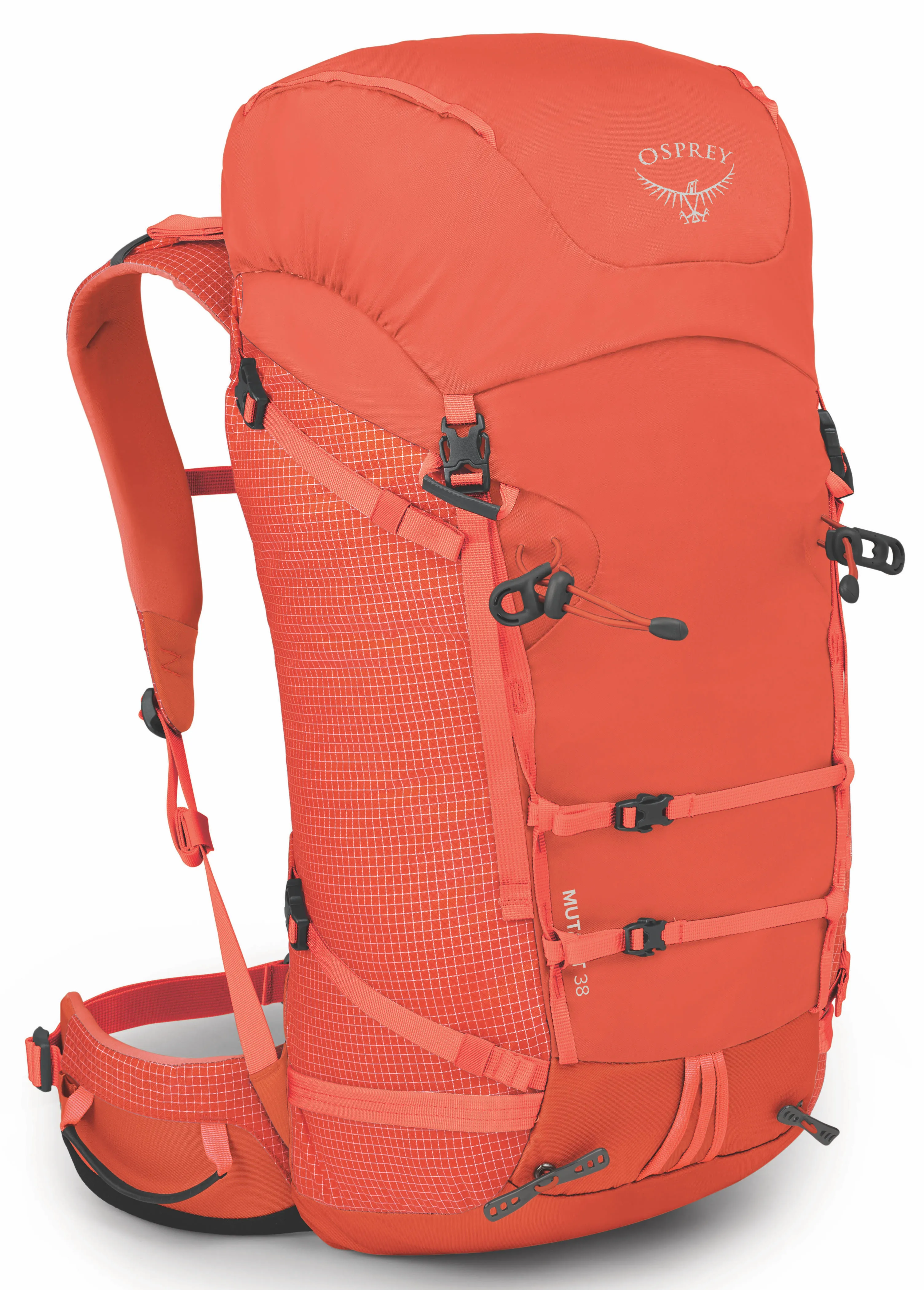 Osprey Mutant 38L Climbing and Mountaineering Unisex Backpack, Mars Orange, M/L