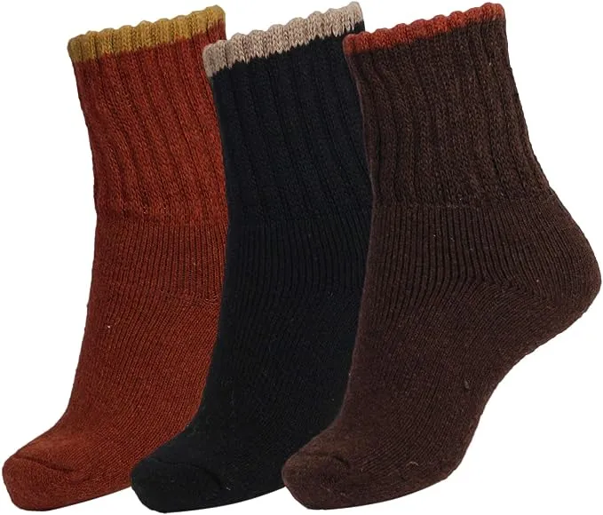 BomKinta Boot Socks for Women Winter Solid Thick Warm Socks Cozy Crew Socks Christmas Gift