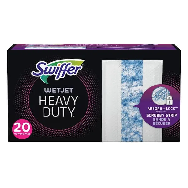 WetJet Heavy Duty Wet Refill Pads Unscented (20-Count)