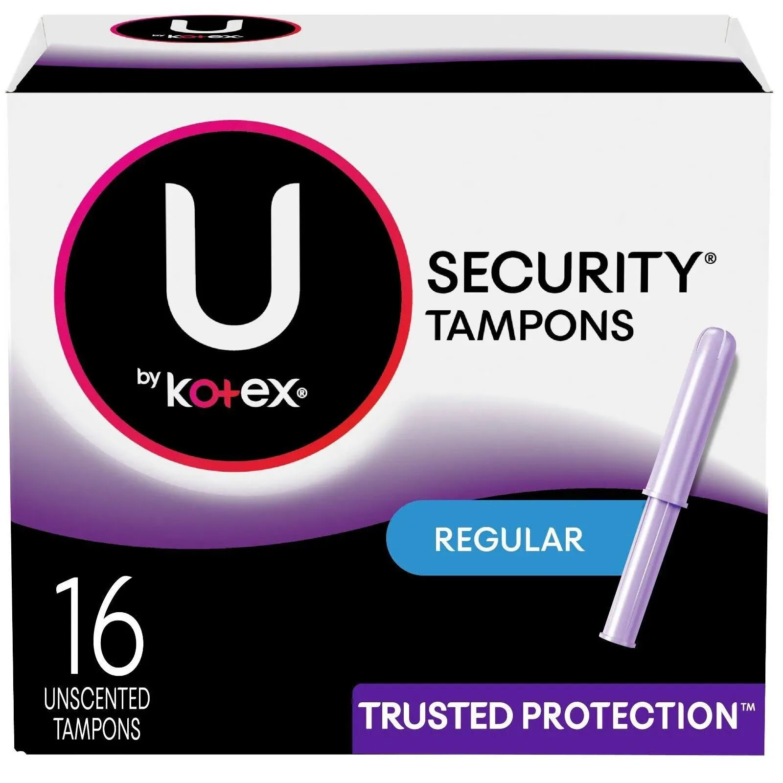 New box U by Kotex Security Tampons Regular Unscented - 16 Count  DISCONTINUED