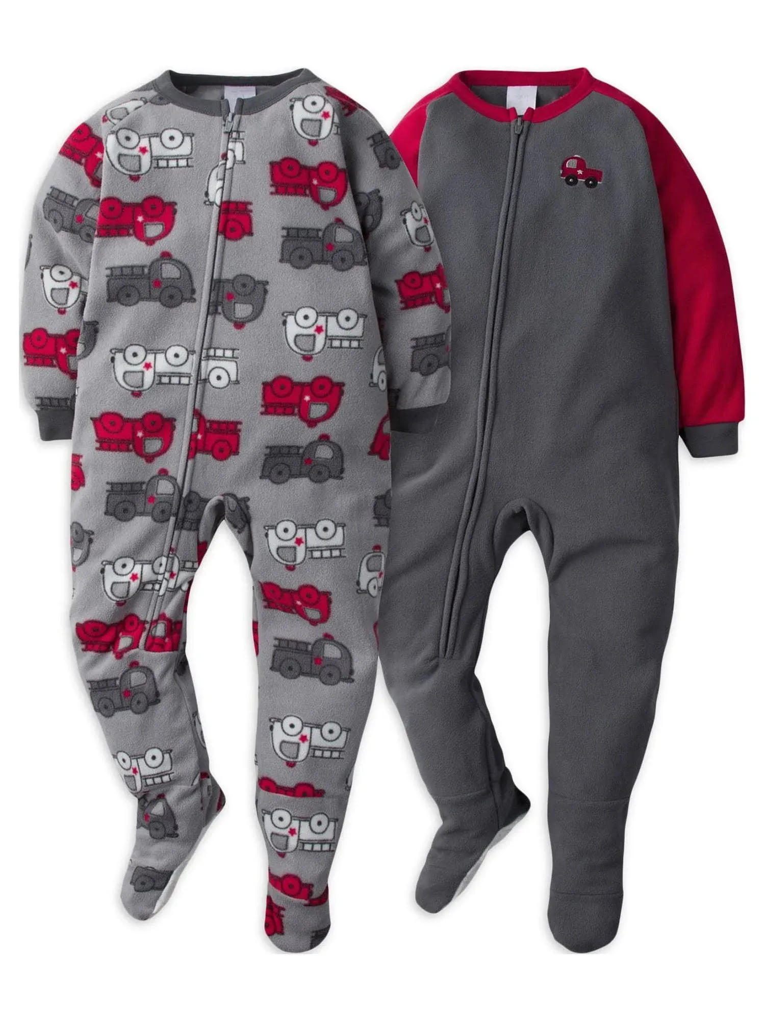 Gerber Baby Boys' Flame Resistant Fleece Footed Pajamas 2-Pack