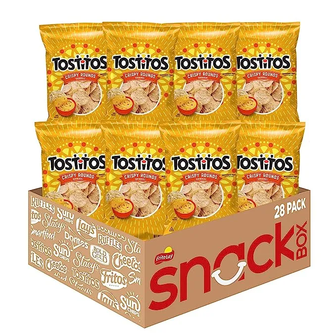 Tostitos Crispy Rounds Tortilla Chips - 28 pack, 3 oz each