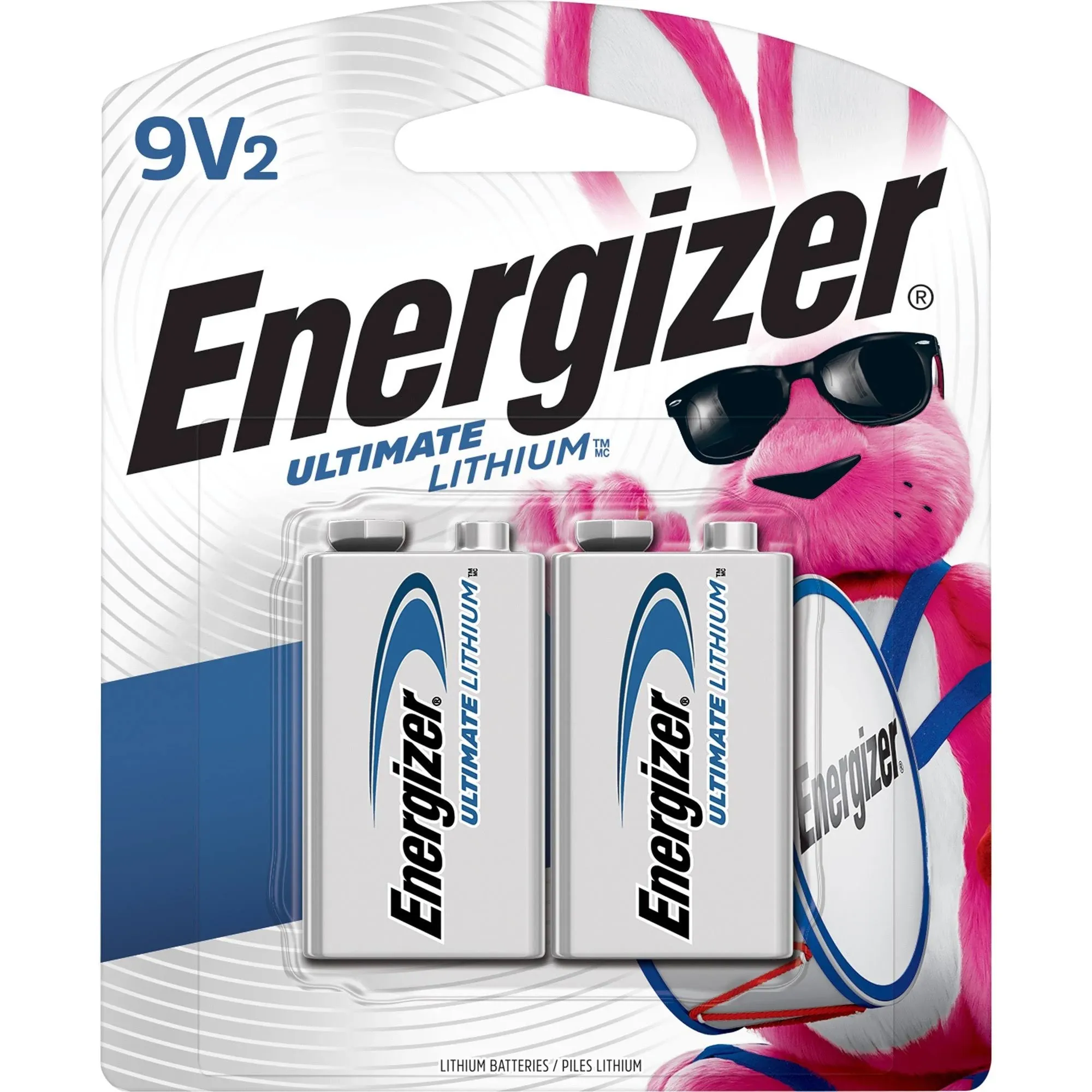 Energizer Ultimate Lithium Batteries, Lithium, 9V2 - 2 batteries