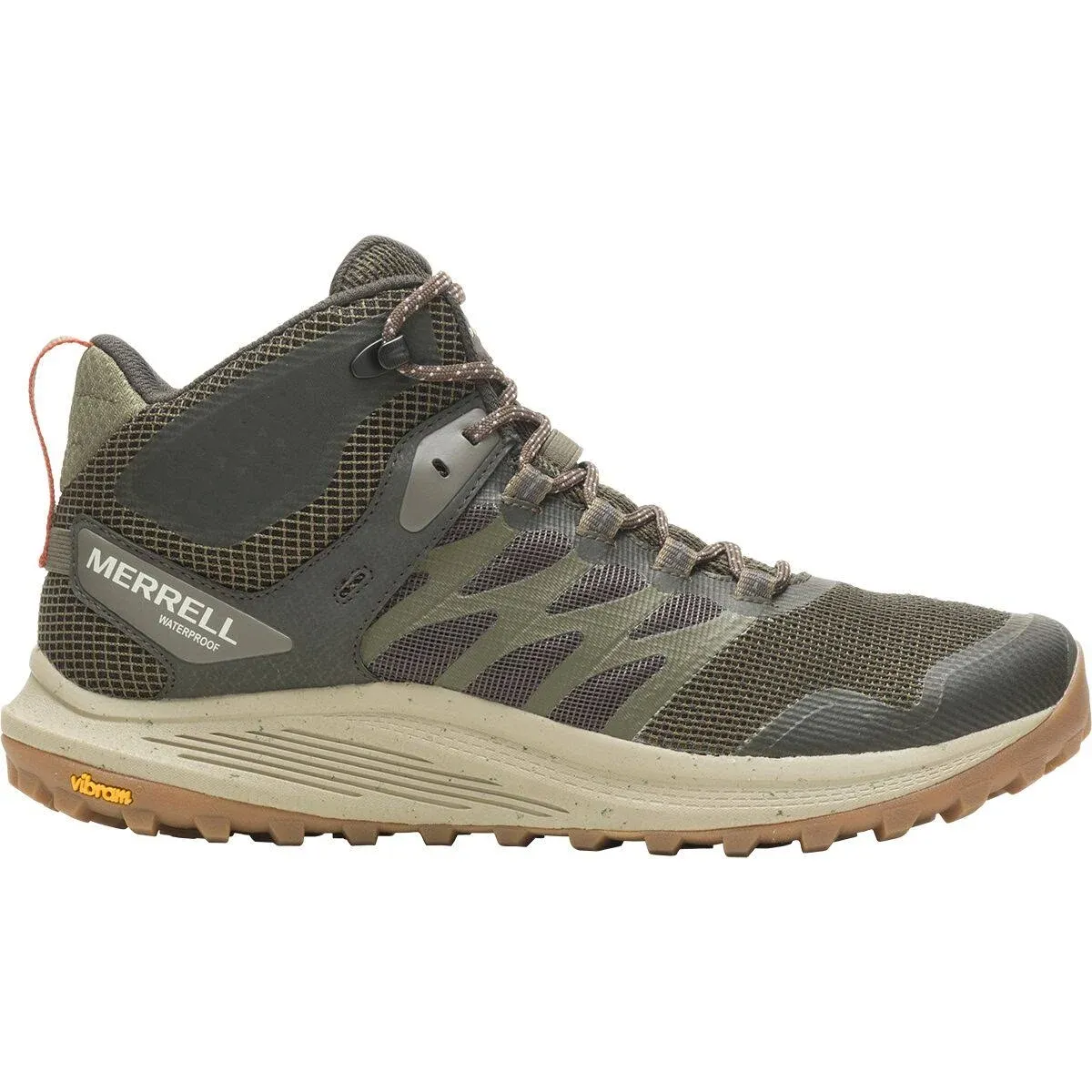 Merrell Men's Nova 3 Mid Waterproof Hiking Boots, Size 8.5, Olive