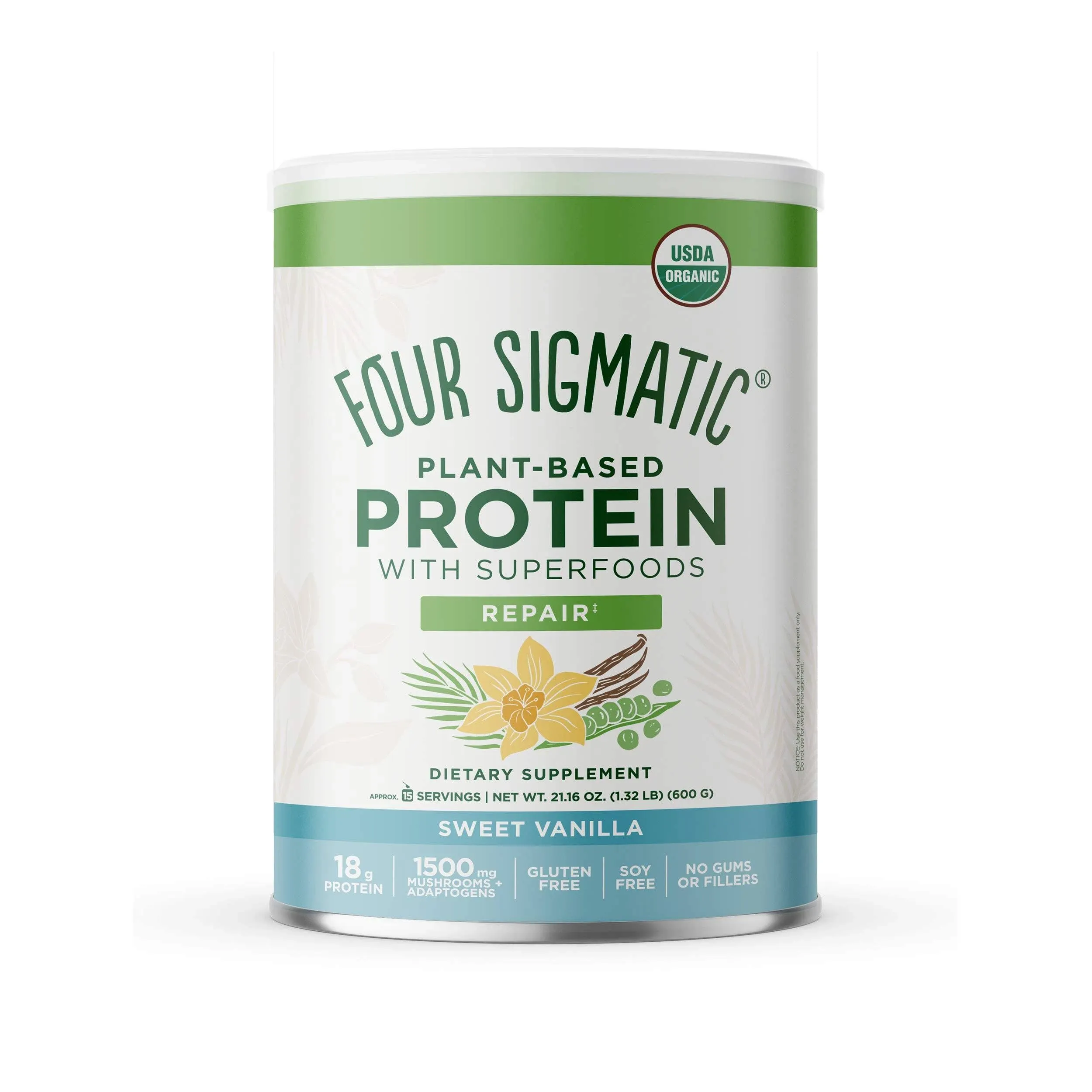 Four Sigmatic - Protein Plnt Bs Sweet Vnla - 1 Each-21.16 OZ