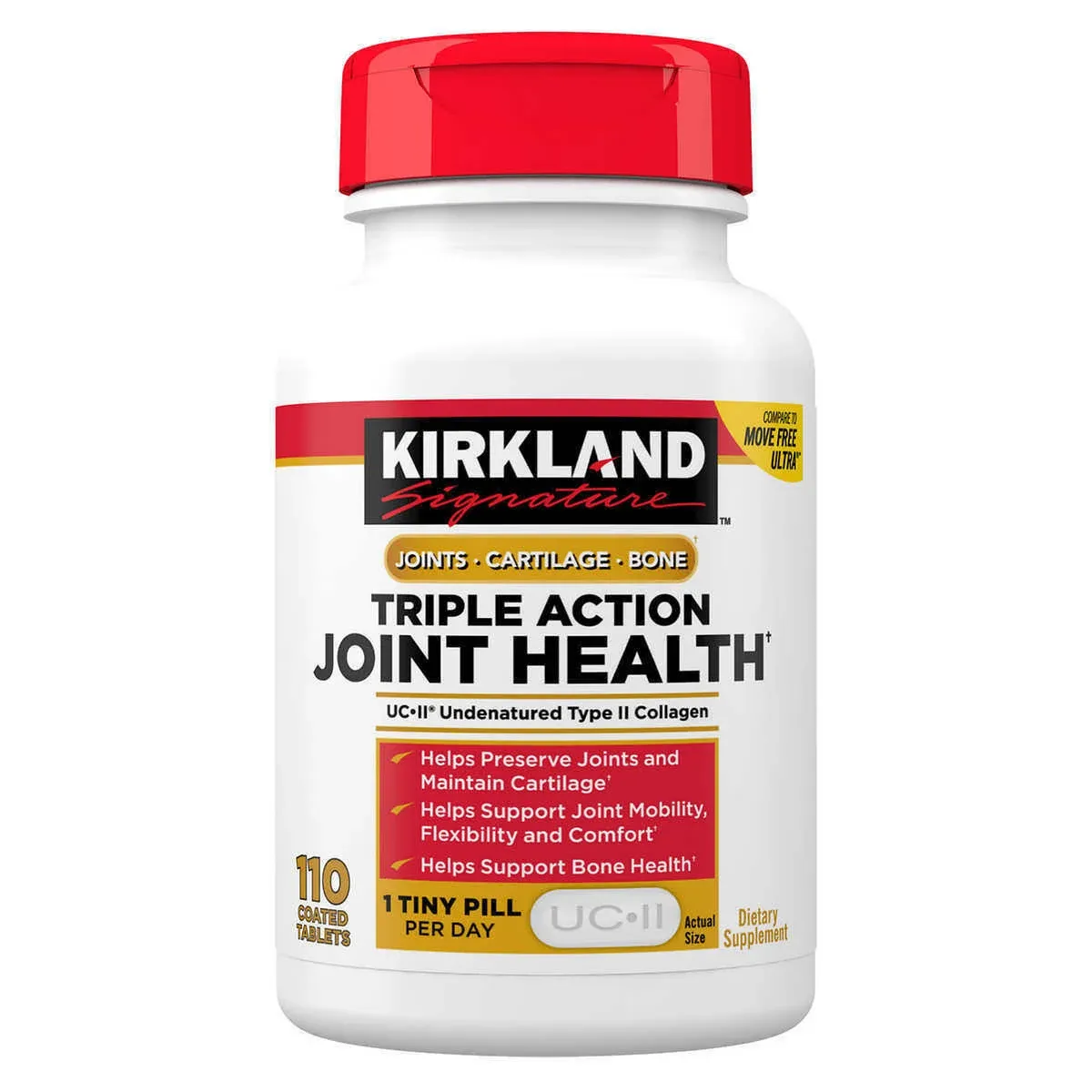 Kirkland Signature Expect More Triple Action Joint Health, 110 Coated Tablets