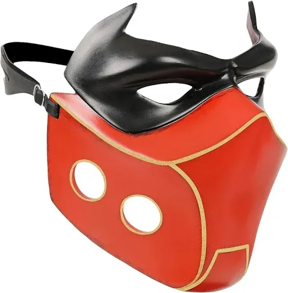 Jason's Helmet Deluxe Red Hood Mask Jason Todd Helmet Halloween Costume Props Red ...