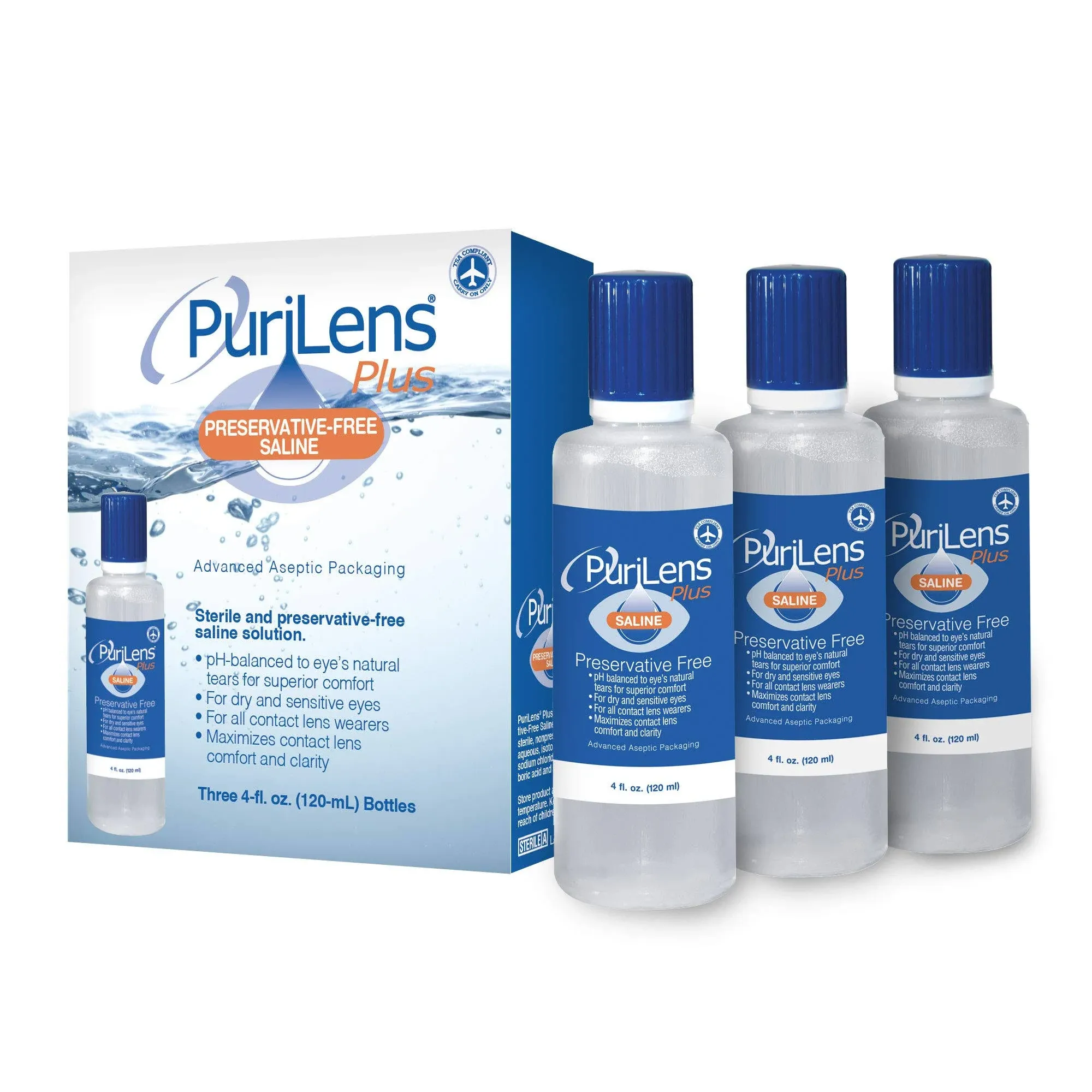 Purilens Mini Preservative Free Saline Six