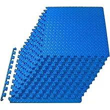 ProsourceFit Puzzle Exercise Mat ½”, EVA Interlocking Foam Floor Tiles for Home Gym, Mat for Home Workout Equipment, Floor Padding for Kids, Available in Packs of 24 SQ FT, 48 SQ FT, 144 SQ FT