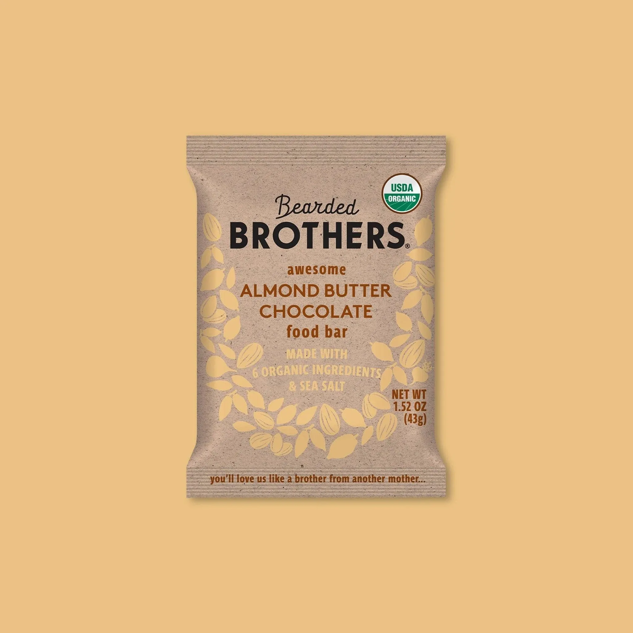 Bearded Brothers Almond Butter Chocolate Bar (12 Pack)