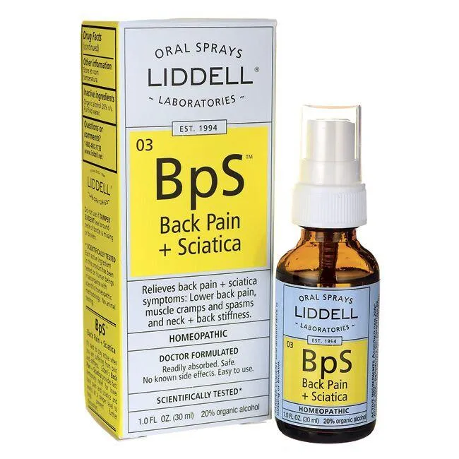 Liddell Homeopathic Back Pain/Sciatica 1 Oz