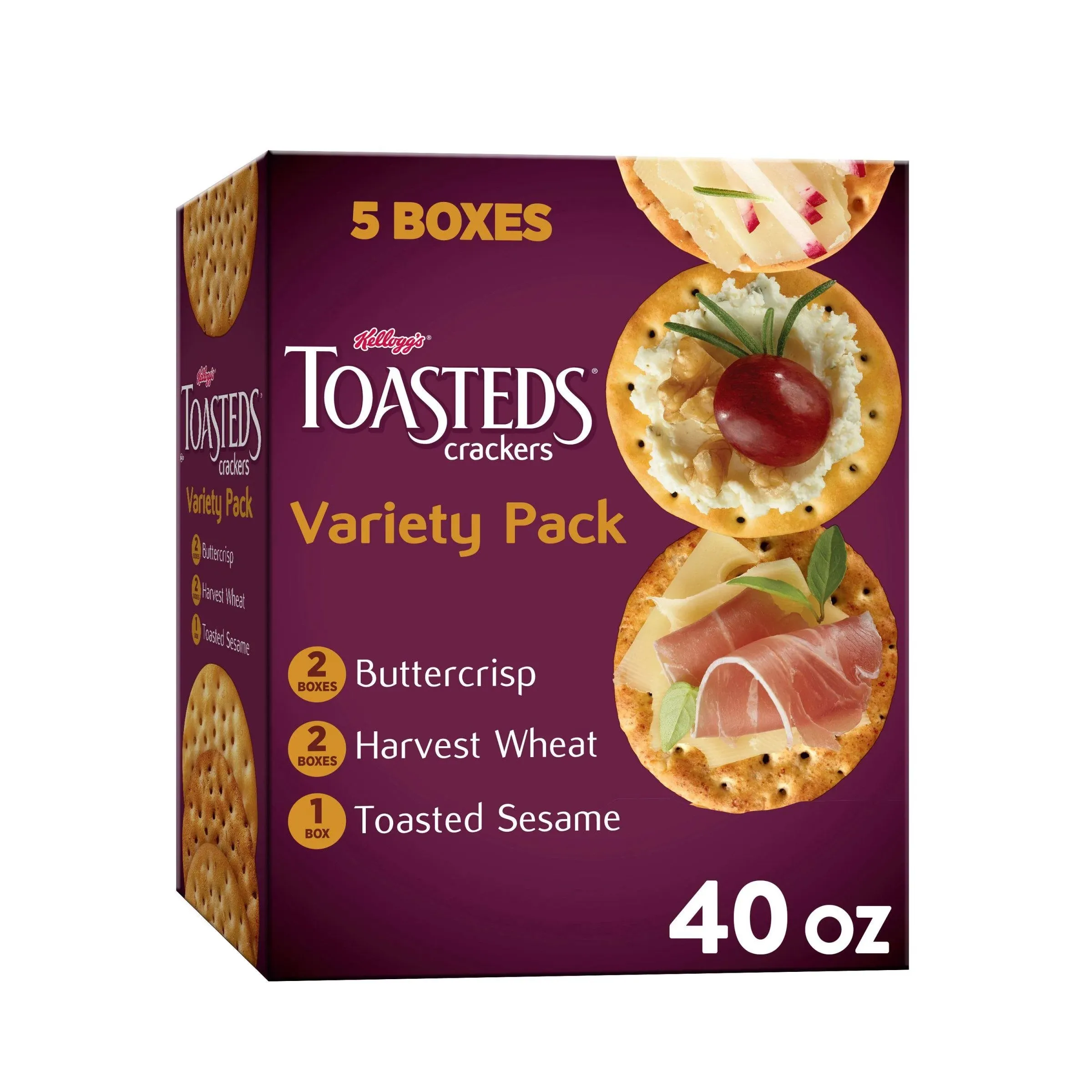 Kellogg's Toasteds Crackers Variety Pack