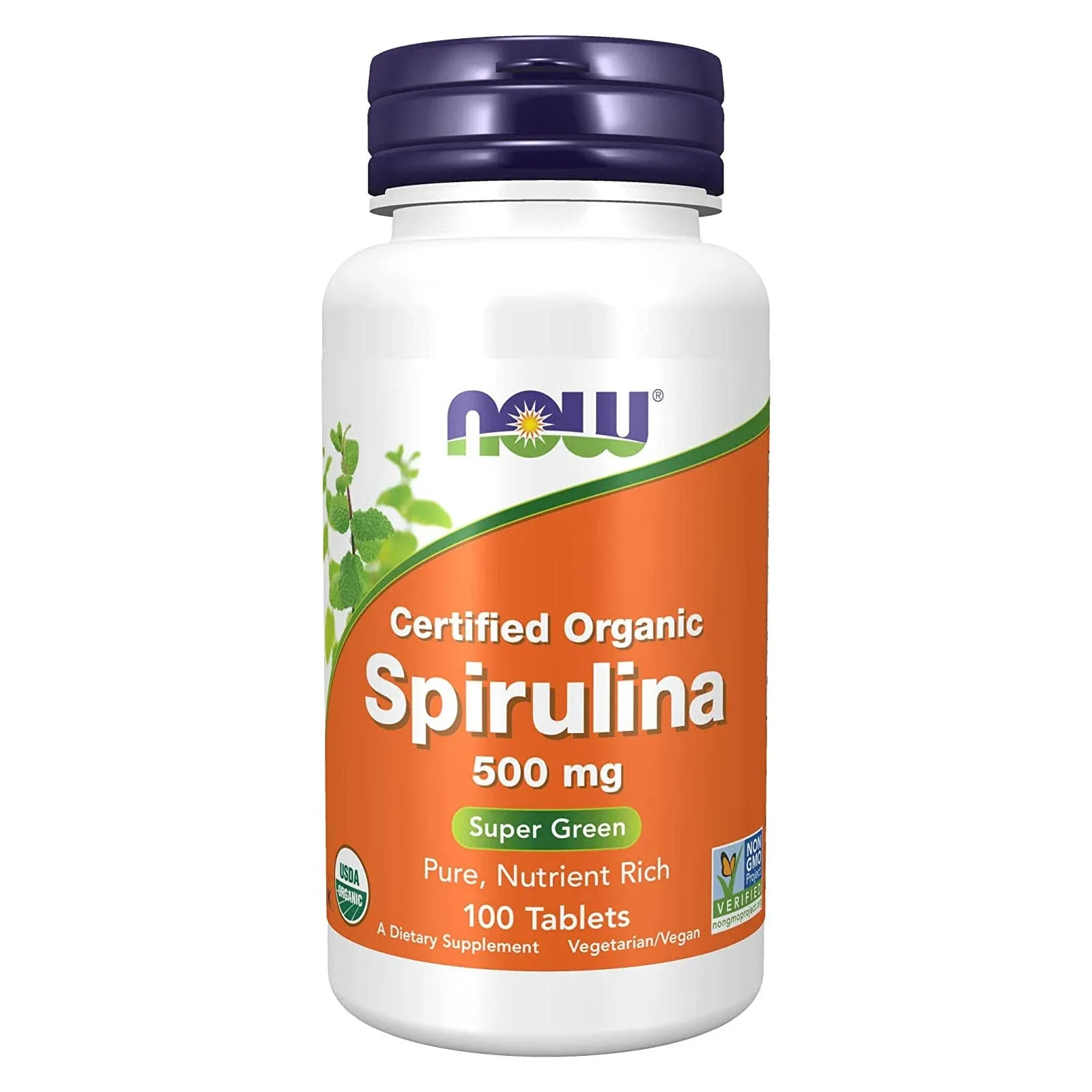 Now Spirulina 500 mg