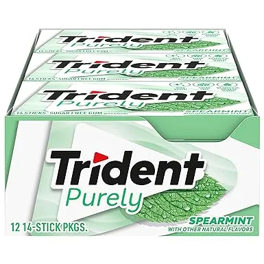 Trident Purely Spearmint Sugar Free Gum