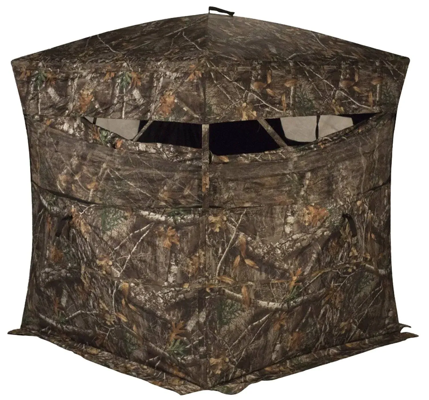 Rhino Blinds R150 Durable 3 Person Outside Game Hunting Ground Blind, Mossy Oak