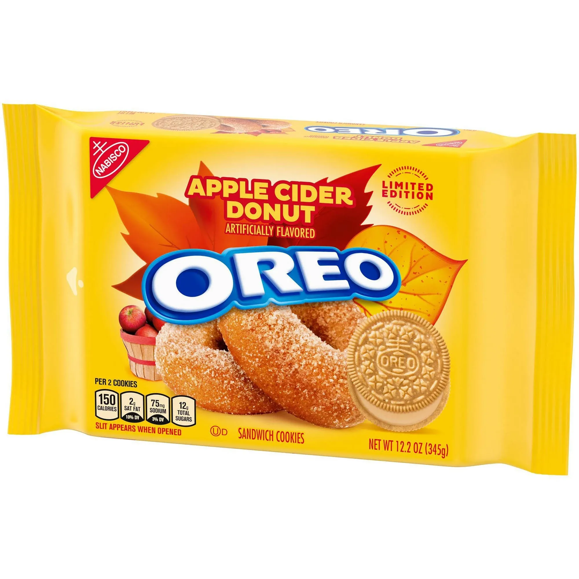 Oreo Double Stuf Apple Cider Donut Cookies 12.2 Oz, 1Count