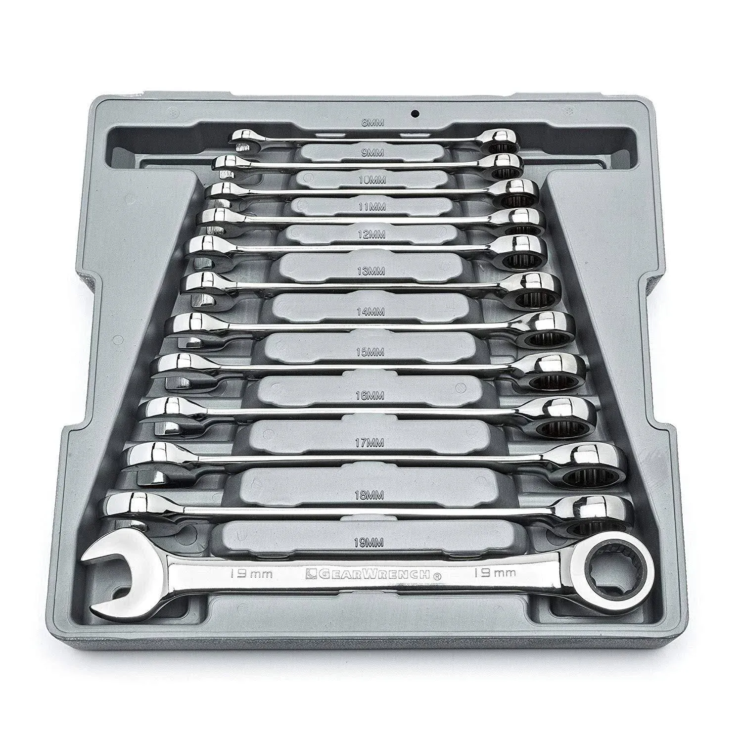 GearWrench 9412 12-Piece Metric Combination Ratcheting Wrench Set