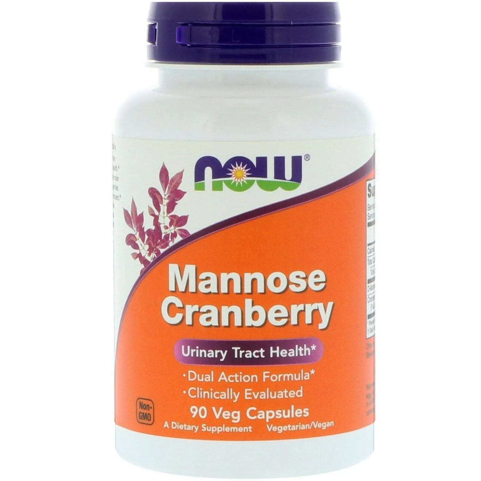 Mannose Cranberry (90 capsules) - Now Foods