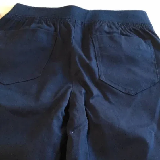 🔴Wonder Nation NWT girls navy blue pull-on uniform pants w/side &amp; back pockets