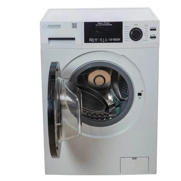 1.62 cu.ft. Pet Compact 110V Vented/Ventless 15 lbs Sani Washer Dryer Combo 1400 RPM in White