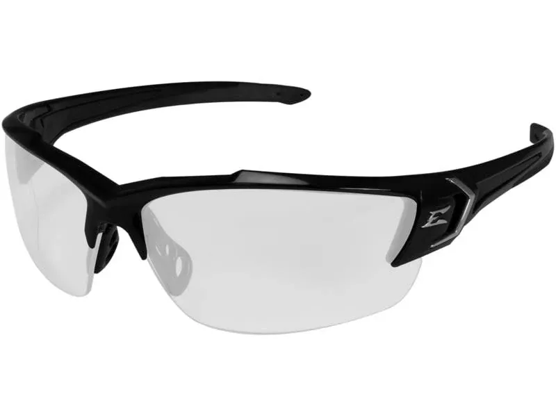 Edge Eyewear SDK111VS-G2, Khor G2 Safety Glasses, Black Frame, Clear Vapor Shield Lens