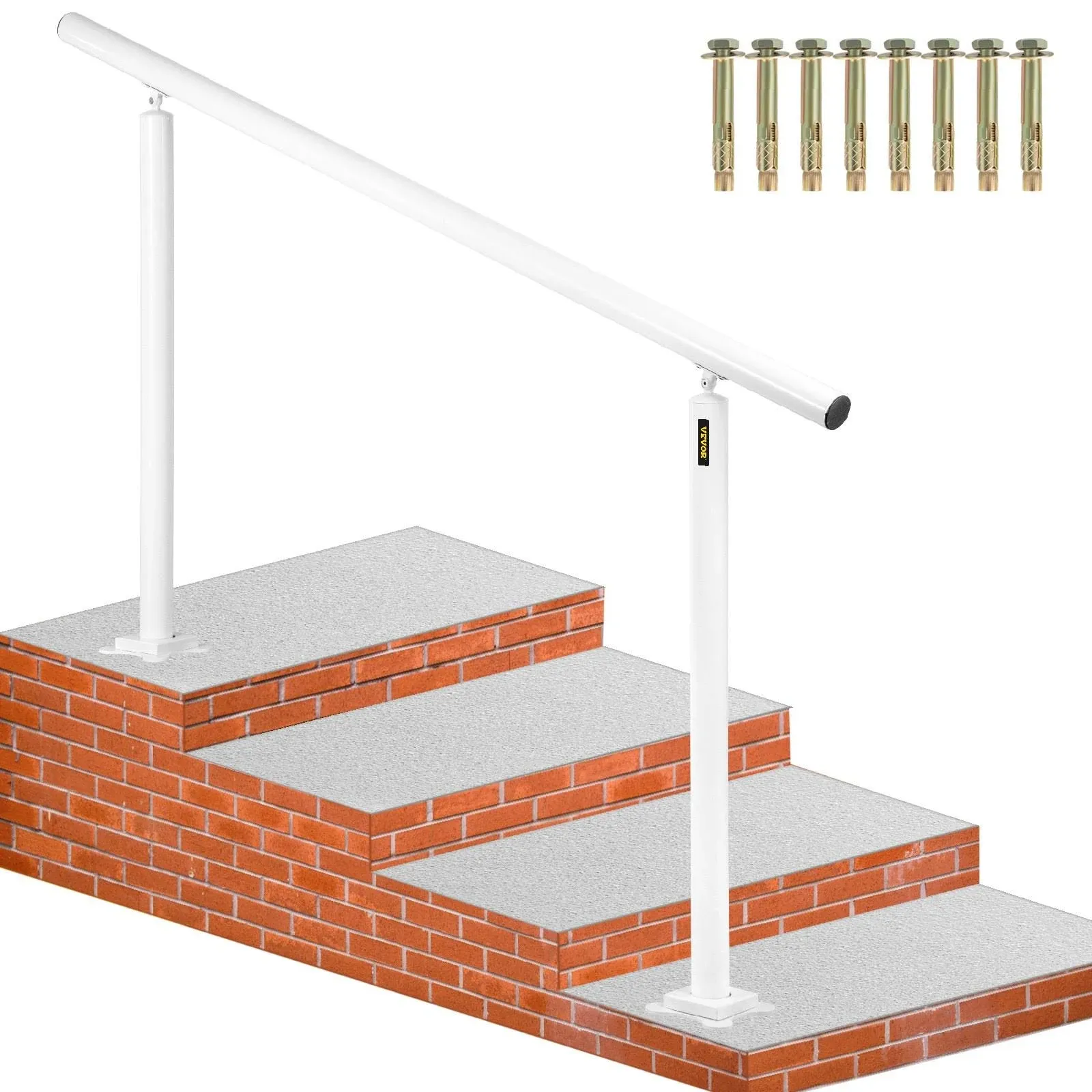 VEVOR Outdoor Stair Railing Kit 5 ft Handrails 0-5 Steps