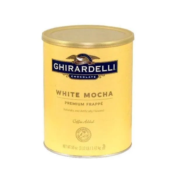 Ghirardelli White Mocha Frappe, 3.12 lb - Case of 6