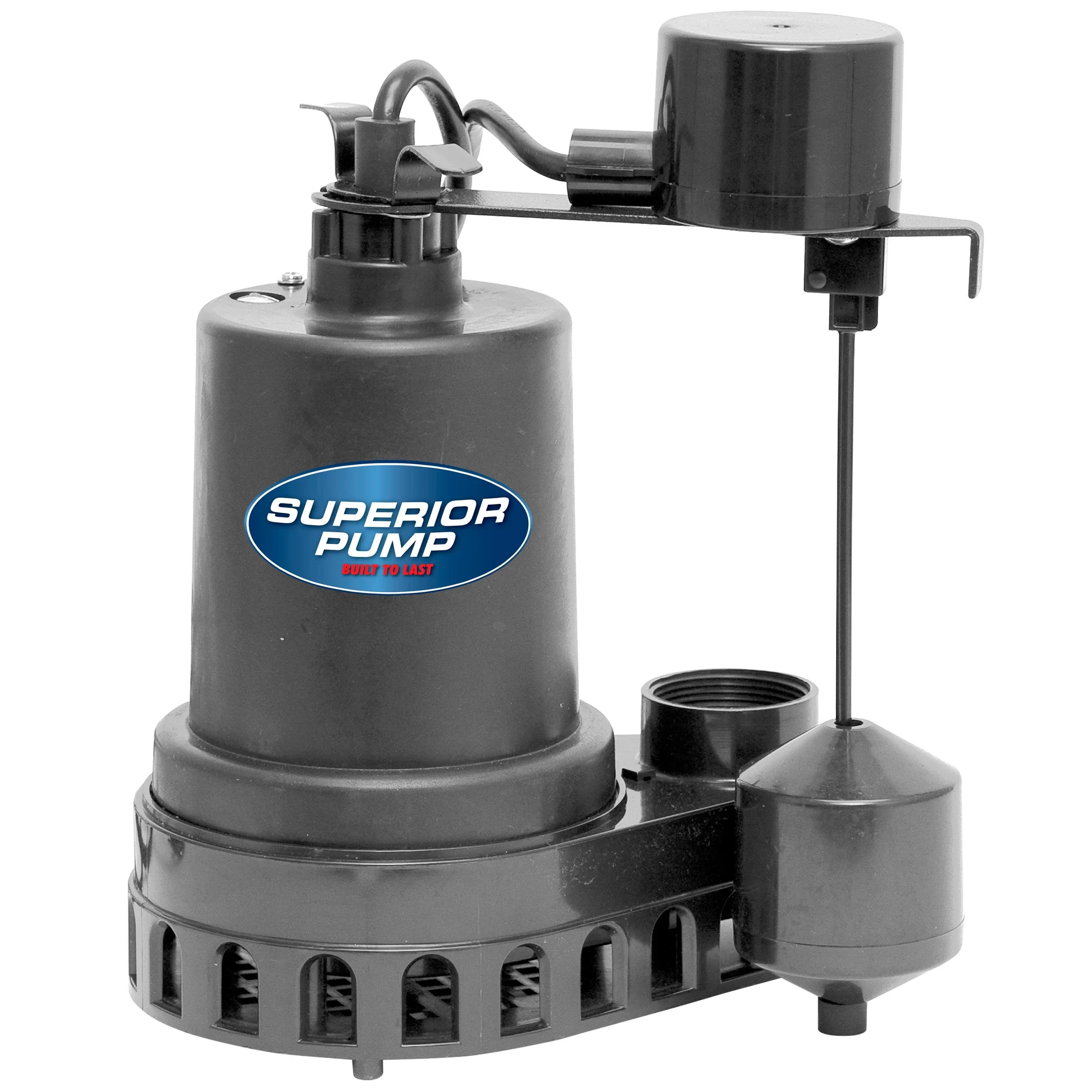 Superior Pump 92572 Thermoplastic Sump Pump with Vertical Float Switch 1/2 HP