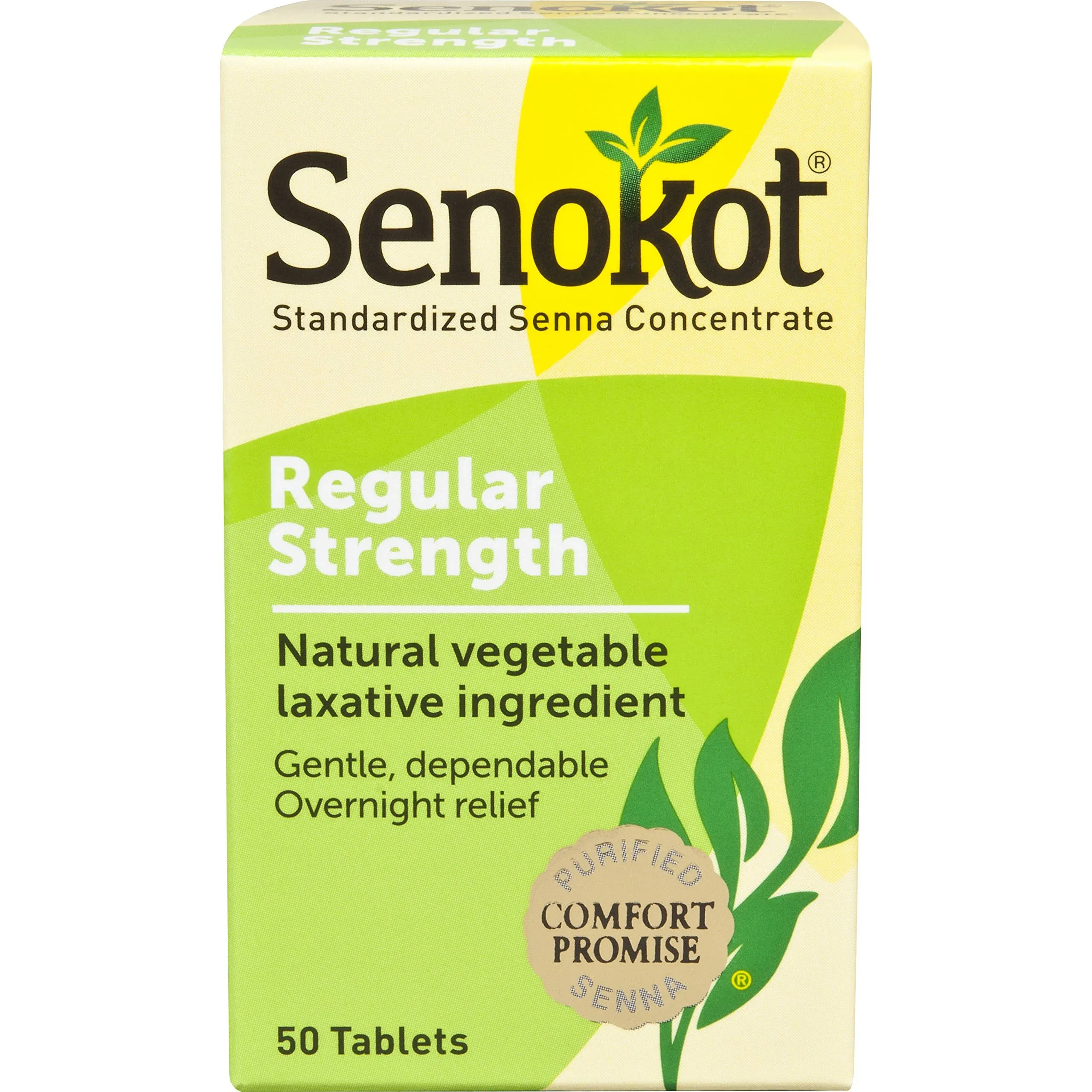 Senokot Natural Vegetable Laxative, Tablets - 50 count