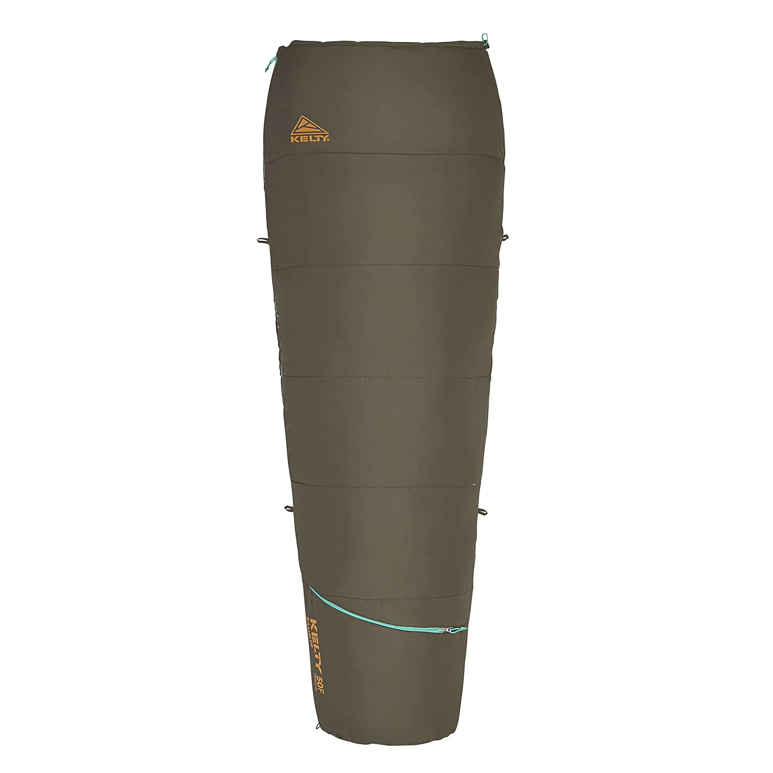 Kelty Rambler 50 Degree Synthetic CloudLoft Insulated Sleeping Bag, Unzips Completely to A Blanket, Anti-Snag Zipper & More