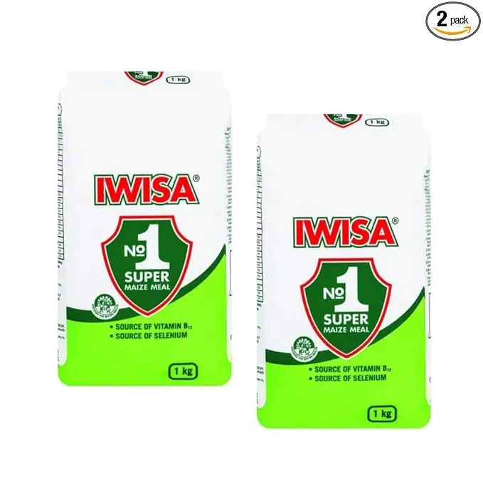 Iwisa No.1 Super Maize Meal | South African Maize Meal Flour | 2kg 2 x 1kg