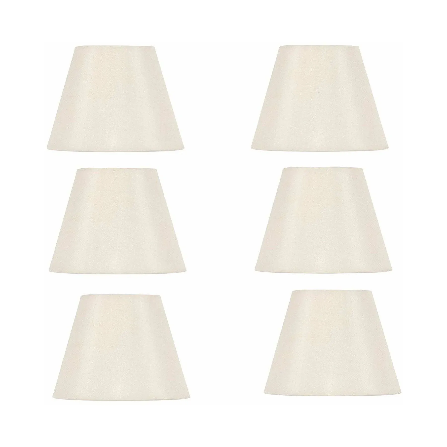 White Linen 6" Empire Clip-on Chandelier Lampshade, Set of 6 - Transitional - Lamp Shades - by UpgradeLights | Houzz