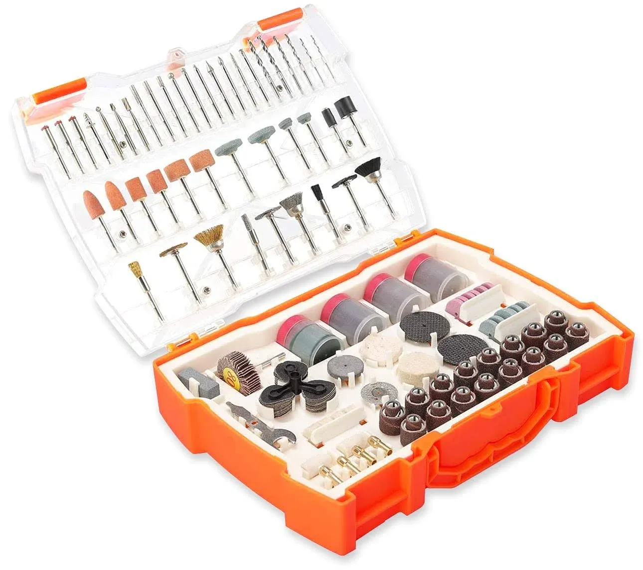 361-Piece Rotary Tool Accessories Kit, Grinding Polishing Drilling Kits, 1/8&#034;...