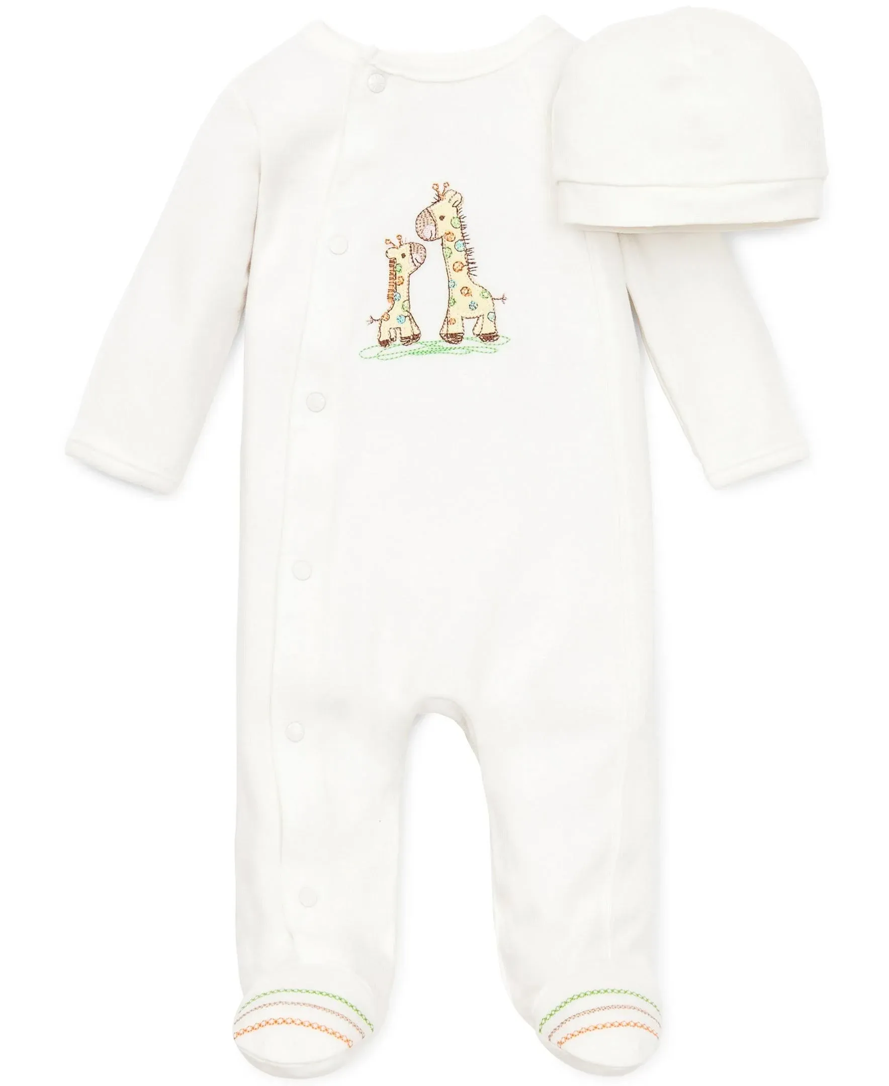 Unisex Giraffe Friend Footie & Hat Set - Baby