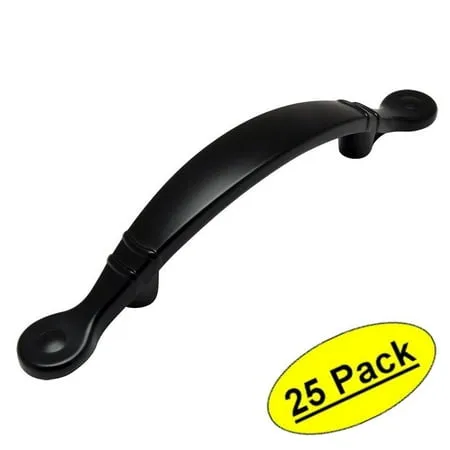 *25 Pack* Cosmas Cabinet Hardware Flat / Matte Black Pulls - #9980FB