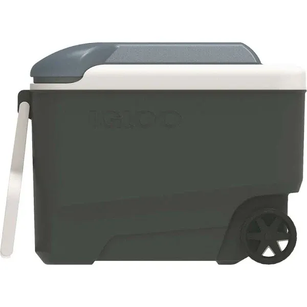 IGLOO MaxCold Roller Cooler 40 qt. Blue