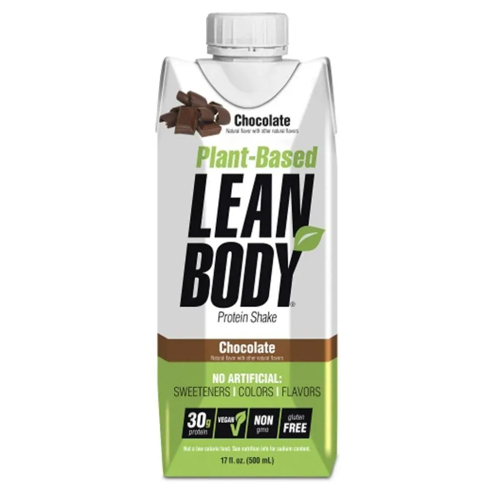 Lean Body RTD Plant-Based Chocolate Protein Shake 17 fl.oz Pack of 12